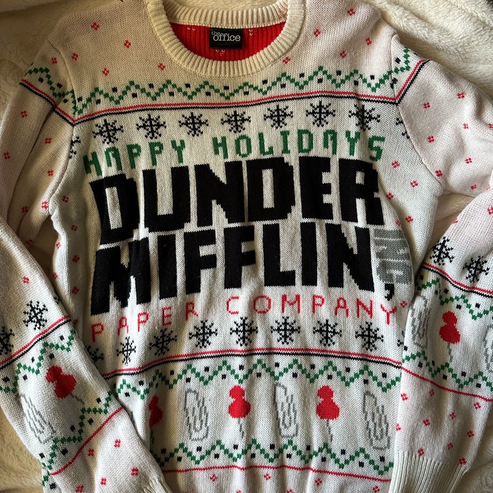 Dunder mifflin ugly Christmas sweater